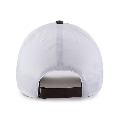 Men's '47 White/Brown San Diego Padres Vista Mini Clean Up brrr Adjustable Hat