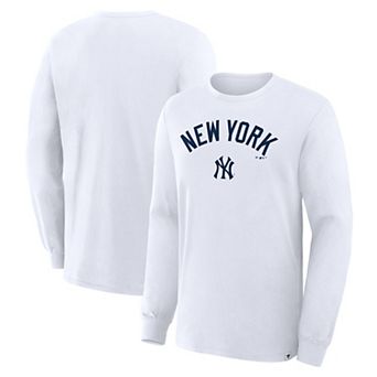 Men's Fanatics White New York Yankees Lock-Up Legacy Long Sleeve T-Shirt