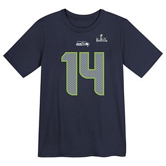 Preschool Nike Sam Darnold College Navy Seattle Seahawks Super Bowl LX Name & Number T-Shirt