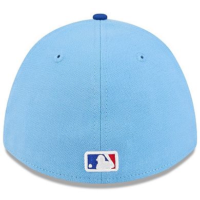 Men's New Era Light Blue/Royal Chicago Cubs 2026 Spring Training M-Crown 39THIRTY Flex Hat