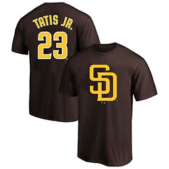 Men's Profile Fernando Tatis Jr. Brown San Diego Padres Big & Tall Player Name & Number T-Shirt