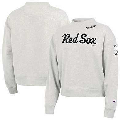Women's Champion Stone Boston Red Sox Triumph Tri-Blend Sweatshirt