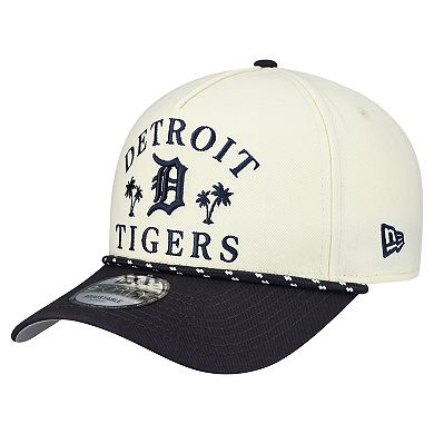 Men's New Era Cream Detroit Tigers 2026 Spring Training Fan Pack Rope A-Frame 9FORTY Adjustable Hat