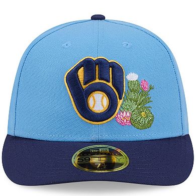 Men's New Era Light Blue/Navy Milwaukee Brewers 2026 Spring Training Low Profile 59FIFTY Fitted Hat
