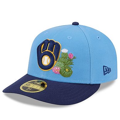 Men's New Era Light Blue/Navy Milwaukee Brewers 2026 Spring Training Low Profile 59FIFTY Fitted Hat