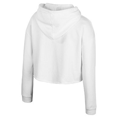 Women's Stadium Essentials White Detroit Pistons Ice Cream Cropped Hoodie
