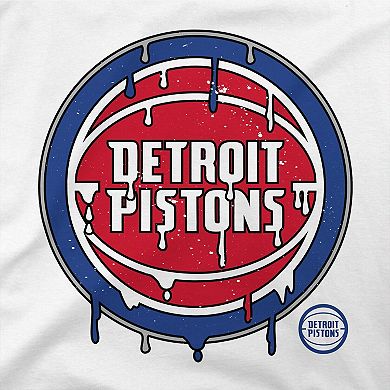 Women's Stadium Essentials White Detroit Pistons Ice Cream Cropped Hoodie