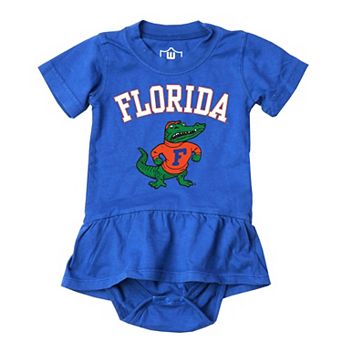 Girls Infant Wes & Willy Royal Florida Gators Skirted Bodysuit