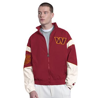 Men's Starter Burgundy Washington Commanders The Gust Full-Zip Hooded Jacket