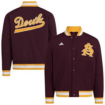Men's adidas Maroon Arizona State Sun Devils Coaches Dugout Jacket