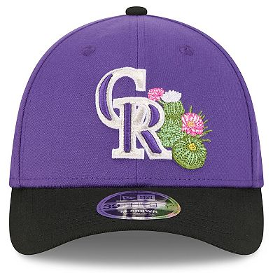 Men's New Era Purple/Black Colorado Rockies 2026 Spring Training M-Crown 39THIRTY Flex Hat