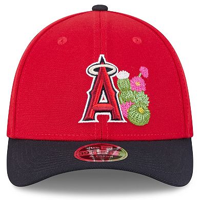 Men's New Era Red/Navy Los Angeles Angels 2026 Spring Training M-Crown 39THIRTY Flex Hat