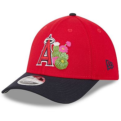 Men's New Era Red/Navy Los Angeles Angels 2026 Spring Training M-Crown 39THIRTY Flex Hat