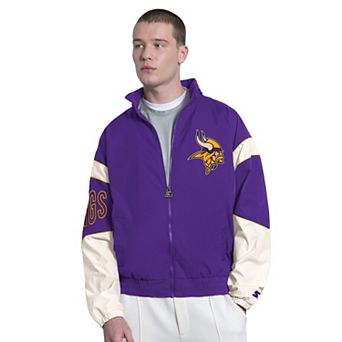 Men's Starter Purple Minnesota Vikings The Gust Full-Zip Hoodie
