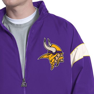Men's Starter Purple Minnesota Vikings The Gust Full-Zip Hoodie