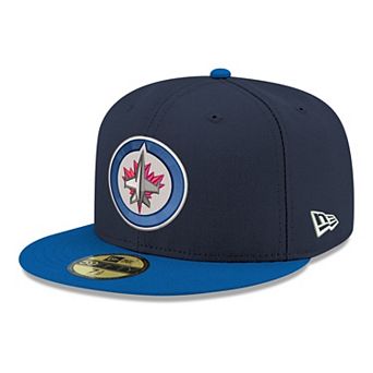 Men's New Era Navy Winnipeg Jets Core Logo Two-Tone 59FIFTY Fitted Hat