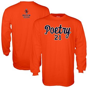 Unisex Blue 84 Orange Syracuse Orange Poetry In Moten Shooting Long Sleeve T-Shirt