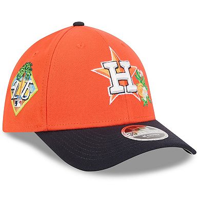 Men's New Era Orange/Navy Houston Astros 2026 Spring Training M-Crown 39THIRTY Flex Hat