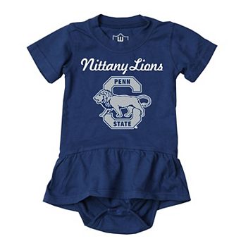 Girls Infant Wes & Willy Navy Penn State Nittany Lions Skirted Bodysuit