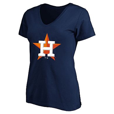 Women's Profile Jose Altuve Navy Houston Astros Plus Size Name & Number V-Neck T-Shirt