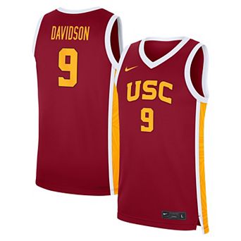 Men's Nike Jazzy Davidson Cardinal USC Trojans Road Replica Basketball Jersey