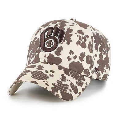Women's '47 Natural Milwaukee Brewers Bessie Clean Up Adjustable Hat