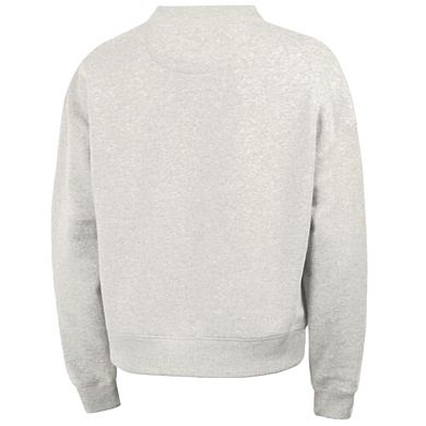 Women's Champion Stone New York Mets Triumph Tri-Blend Sweatshirt