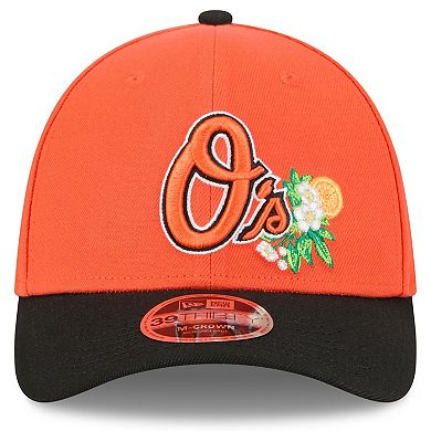 Men's New Era Orange/Black Baltimore Orioles 2026 Spring Training M-Crown 39THIRTY Flex Hat