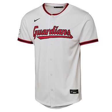 Youth Nike White Cleveland Guardians Home Stadium Jersey