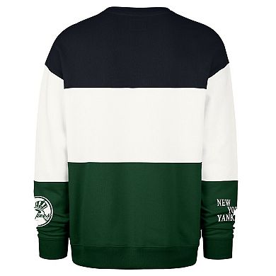 Men's '47 Green New York Yankees Tee Up Maximalist Fleece Sweatshirt