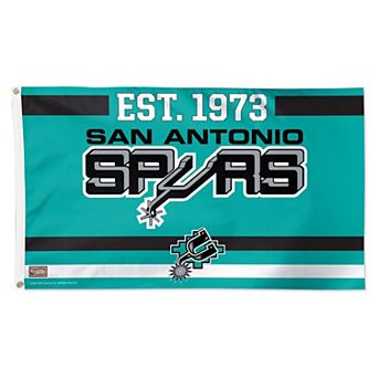 WinCraft San Antonio Spurs 3' x 5' Single-Sided Franchise Establishment Deluxe Flag