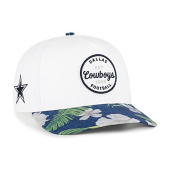 Men's '47 White/Navy Dallas Cowboys Beach Side Hitch Adjustable Hat