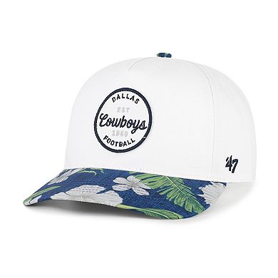 Men's '47 White/Navy Dallas Cowboys Beach Side Hitch Adjustable Hat