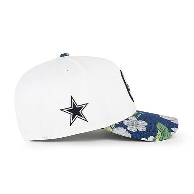 Men's '47 White/Navy Dallas Cowboys Beach Side Hitch Adjustable Hat