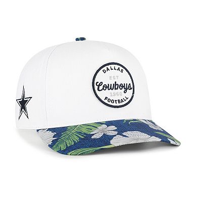 Men's '47 White/Navy Dallas Cowboys Beach Side Hitch Adjustable Hat