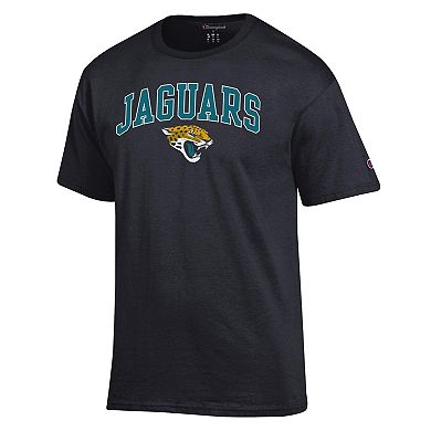 Men's Champion Black Jacksonville Jaguars Arch Over Logo T-Shirt