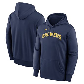 Men's Nike Navy Milwaukee Brewers Club Hoodie