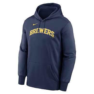 Men's Nike Navy Milwaukee Brewers Club Hoodie