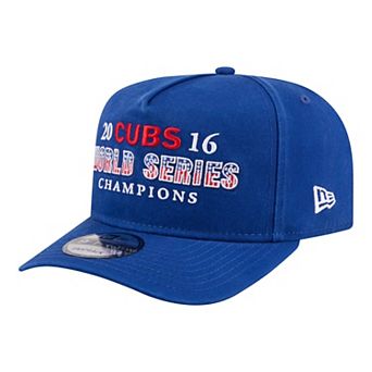 Men's New Era Royal Chicago Cubs 2016 World Series Champions Historic 9FIFTY A-Frame Snapback Hat