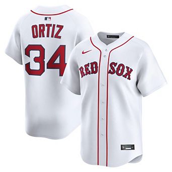 Men's Nike David Ortiz White Boston Red Sox Home Limited Jersey