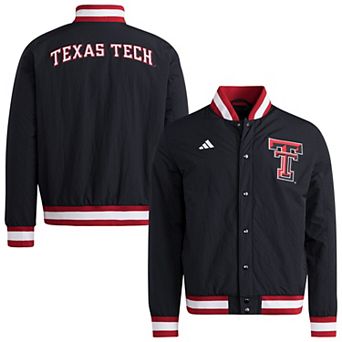 Men's adidas Black Texas Tech Red Raiders Coaches Dugout Jacket