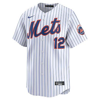 Men's Nike Francisco Lindor White New York Mets Home Limited Jersey