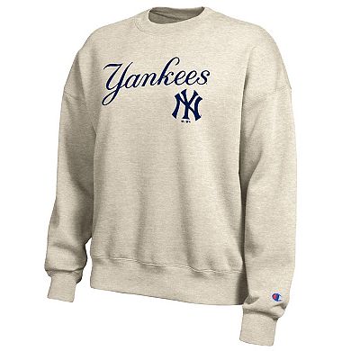 Women's Champion Oatmeal New York Yankees All Star Sweatshirt