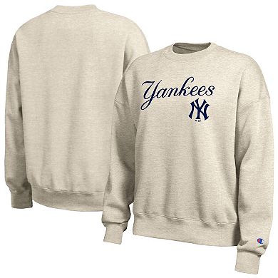 Women's Champion Oatmeal New York Yankees All Star Sweatshirt