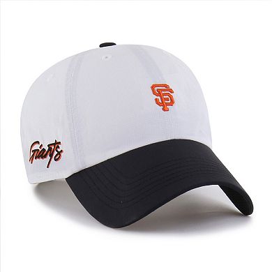 Men's '47 White/Black San Francisco Giants Vista Mini Clean Up brrr Adjustable Hat