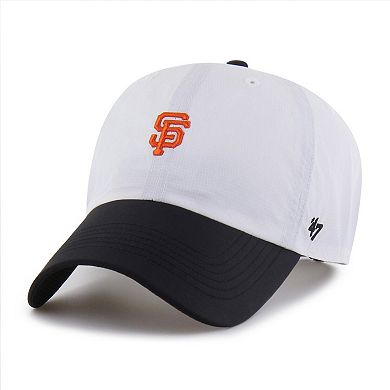 Men's '47 White/Black San Francisco Giants Vista Mini Clean Up brrr Adjustable Hat