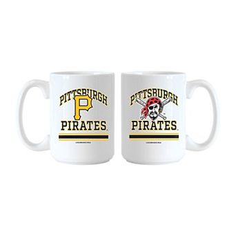 Logo Brands Pittsburgh Pirates 15oz. Current & Throwback Mug Set