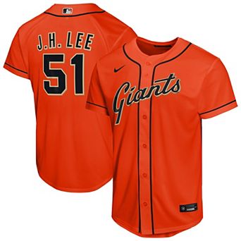 Youth Nike Jung Hoo Lee Orange San Francisco Giants Alternate Replica Jersey