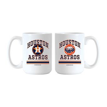 Logo Brands Houston Astros 15oz. Current & Throwback Mug Set