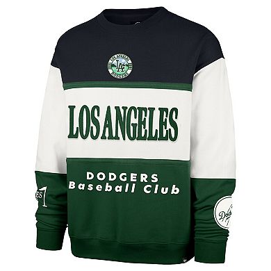 Men's '47 Green Los Angeles Dodgers Tee Up Maximalist Fleece Sweatshirt